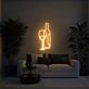 Wine Glass and Bottle Aesthetic LED Neon Sign