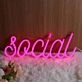 Social Neon Sign