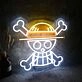 One Piece Skull Logo Neon Sign