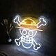 One Piece Skull Logo Neon Sign