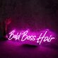 Bold Boss Hair Neon Sign