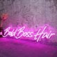 Bold Boss Hair Neon Sign