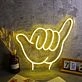 Six Gesture Neon Sign
