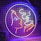Lady Drinking Coffee Neon Sign