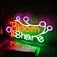 Bloom And Share Neon Sign