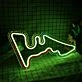 Austin City Map Neon Sign