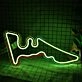Austin City Map Neon Sign