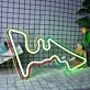 Austin City Map Neon Sign
