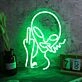 Alien With Middle Finger Neon Sign