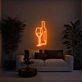 Wine Glass and Bottle Aesthetic LED Neon Sign