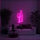 Wine Glass and Bottle Aesthetic LED Neon Sign