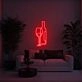 Wine Glass and Bottle Aesthetic LED Neon Sign