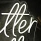 Better Together White Neon Sign