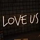 Love Us Neon Sign