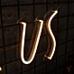 Love Us Neon Sign