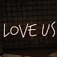 Love Us Neon Sign