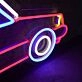 Hong Kong Taxi Neon Sign