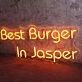 Best Burger In Jasper Neon Sign