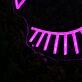Closed Eyes Neon Sign