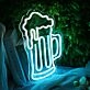 Spilled Beer Blue LED Neon Sign