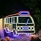 Hong Kong Yellow Bus Neon Sign