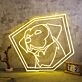 Adorable Puppy Yellow Aesthetic Neon Sign