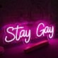 Stay Gay Pink Neon Sign