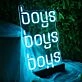 Boys Boys Boys Neon Sign