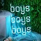 Boys Boys Boys Neon Sign
