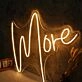 More Yellow LED Neon Sign