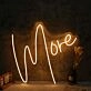 More Yellow LED Neon Sign
