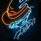 One Piece Luffy Holding Hat Neon Sign