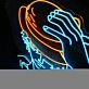 One Piece Luffy Holding Hat Neon Sign