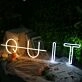 QUIT Neon Sign
