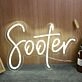 Sooter Yellow Neon Sign