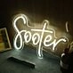Sooter Yellow Neon Sign