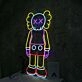 The KAWS Standing Model Neon Sign