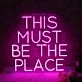 THIS MUST BE THE PLACE Purple Neon Sign