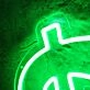 Dollar Sign Green Neon Sign