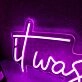 It Was All A Dream Dark Purple Neon Sign