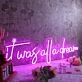 It Was All A Dream Dark Purple Neon Sign