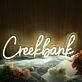 Creekbank White Neon Sign