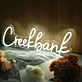 Creekbank White Neon Sign