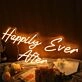 Happily Ever After Yellow Neon Sign