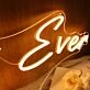Happily Ever After Yellow Neon Sign