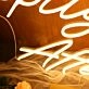 Happily Ever After Yellow Neon Sign