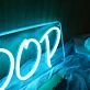 Doop Blue Neon Sign