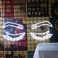 Charming Closing Eyes White Neon Sign
