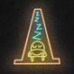 Sleepy Cone LED Neon Sign