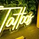 DJ Tattoos Neon Sign